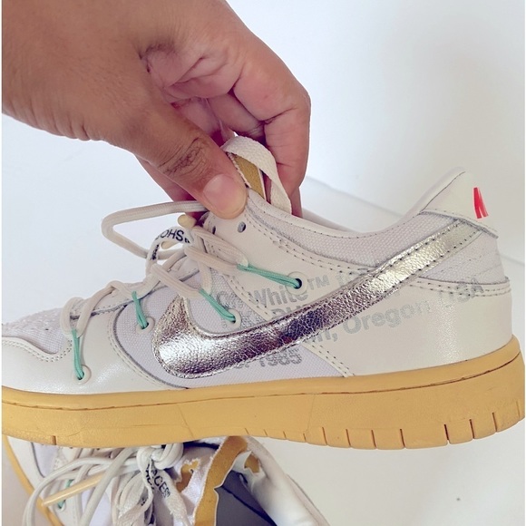 NIKE Dunk Low × Off-White 01 of 50 2021 Sneakers - Picture 6 of 11